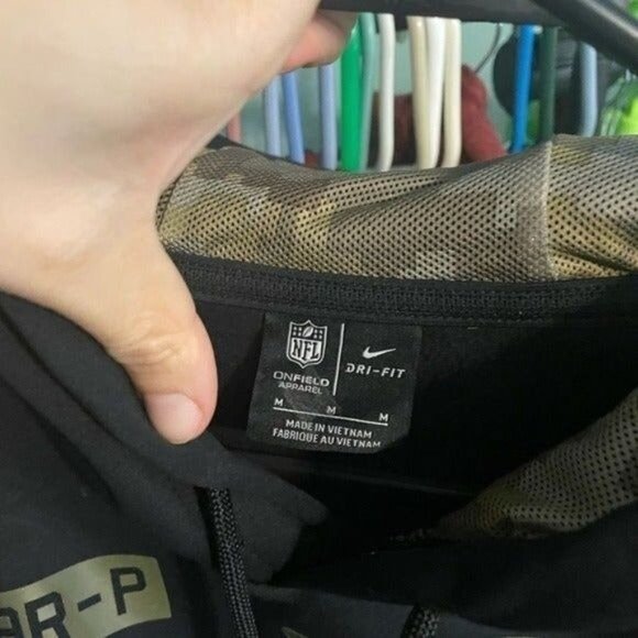 Nike NFL Carolina Panthers 2020 on field apparel salute to service pullover. Med - Picture 7 of 10